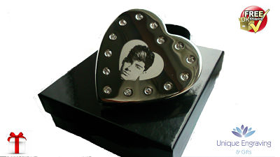Unique Photo Engraved Heart Jewellery Box Unique Photo Engraved Heart Jewellery Box